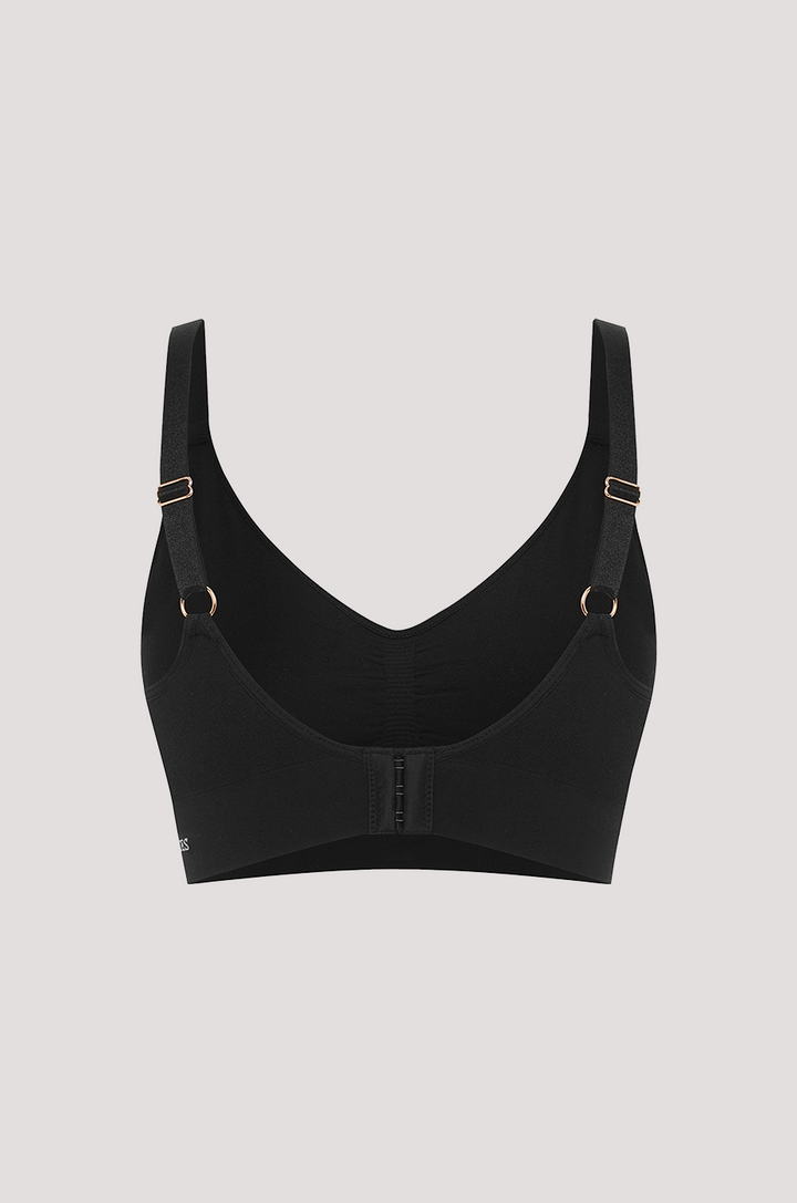 Women's Easy Fit Adjustable Bra in quick dry travel fabric | Black