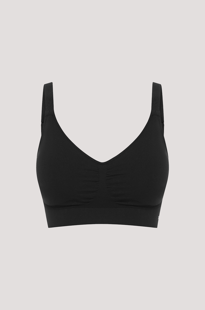 Women's Easy Fit Adjustable Bra in quick dry travel fabric | Black