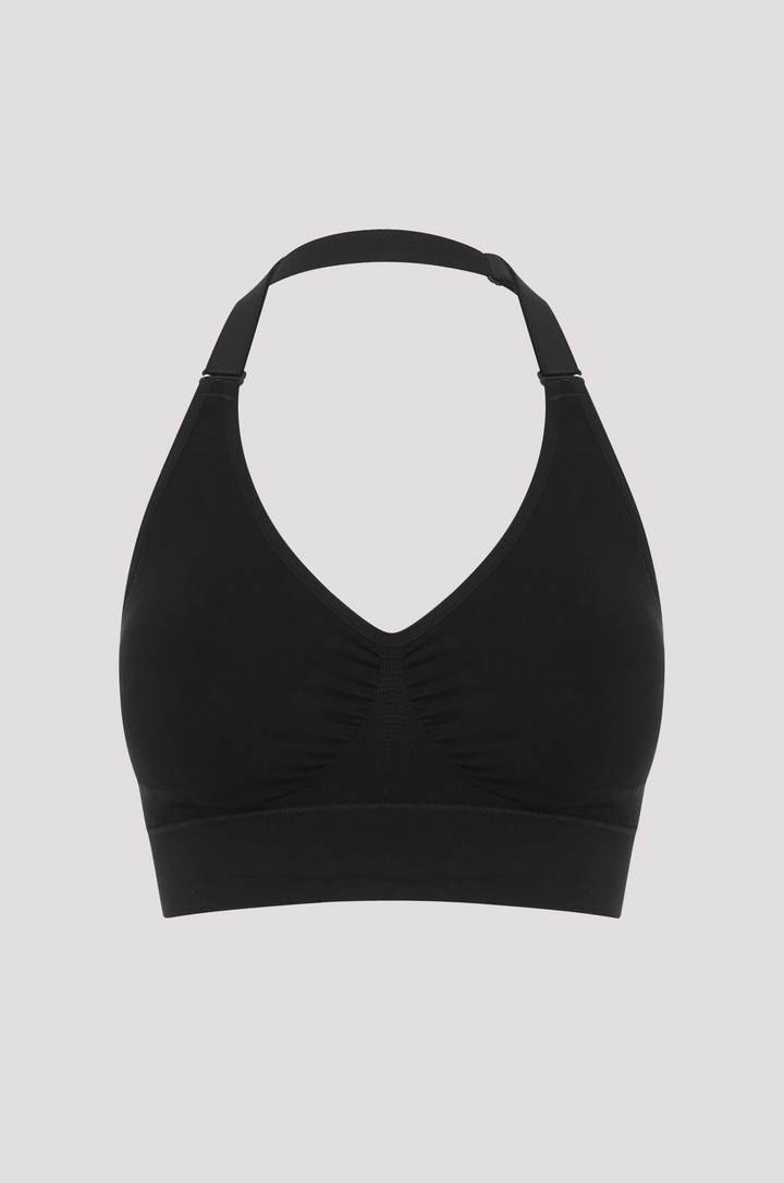 Bella Bodies Racerback Halter Multiway Multi-purpose Comfort Flexibility Bra Black