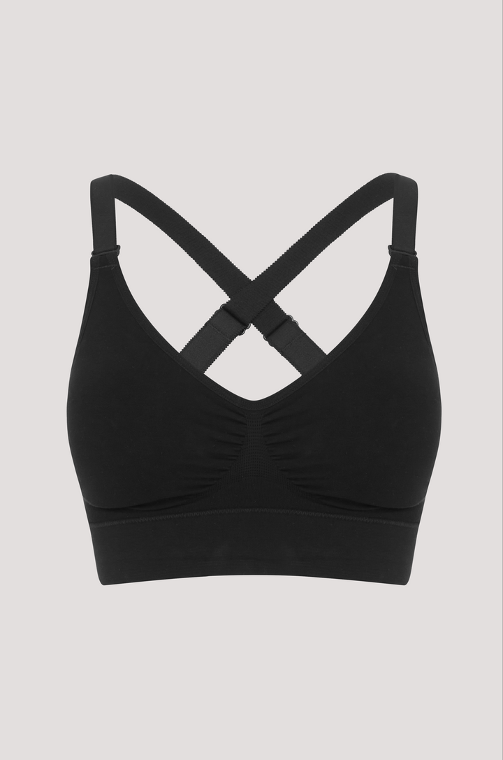Bella Bodies Racerback Halter Multiway Multi-purpose Comfort Flexibility Bra Black