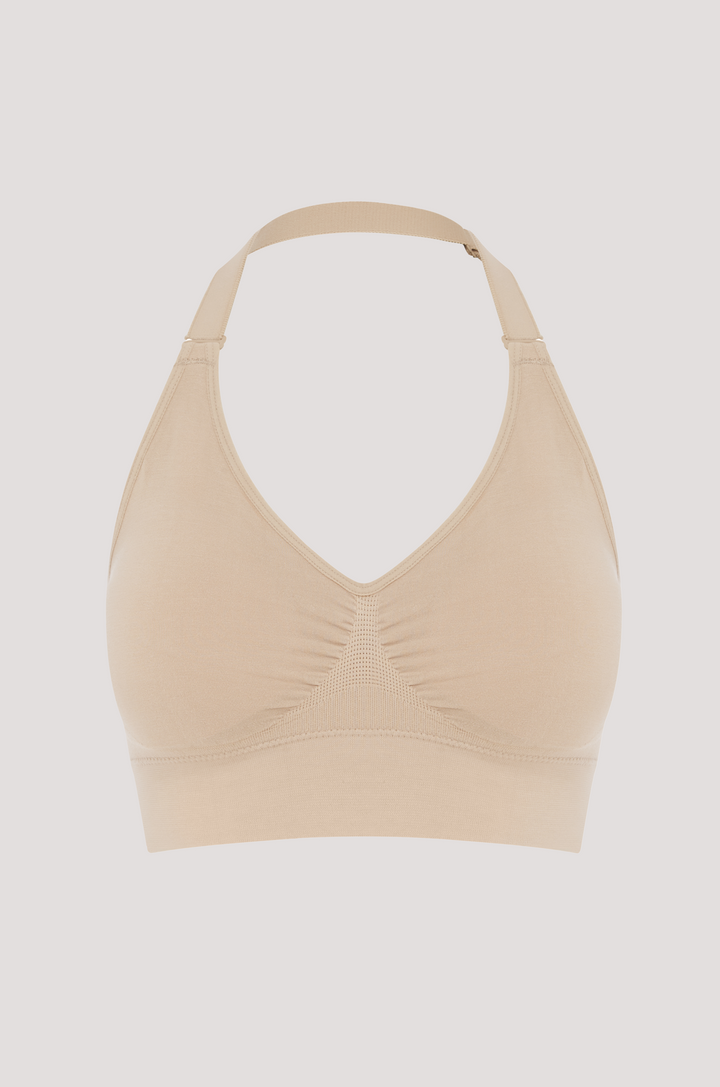 Bella Bodies Racerback Halter Multiway Multi-purpose Comfort Flexibility Bra Sand