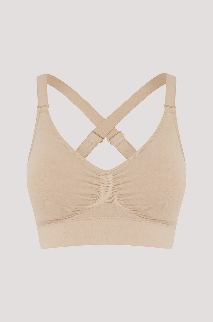 Bella Bodies Racerback Halter Multiway Multi-purpose Comfort Flexibility Bra Sand