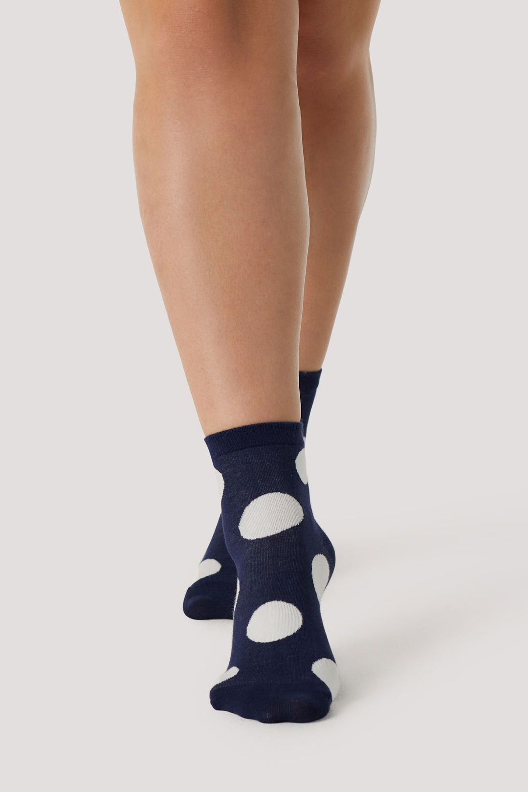 Women's Boot Socks | 2 pack | Bella Bodies Australia | Navy Polka Dots