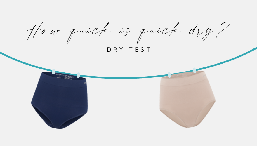 Travel Knickers Dry Test