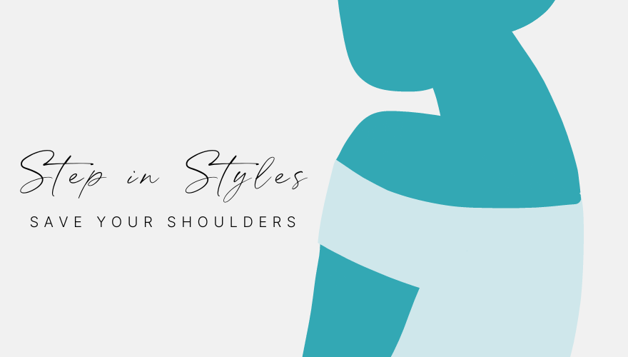 Women's step in bras, tanks and camis that save you from shoulders pain when getting dressed | Bella Bodies Australia