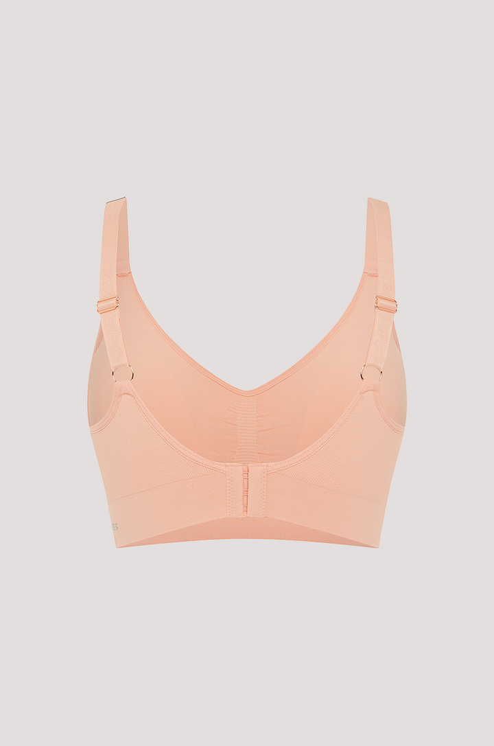 Women's Easy Fit Adjustable Bra in quick dry travel fabric | Peach