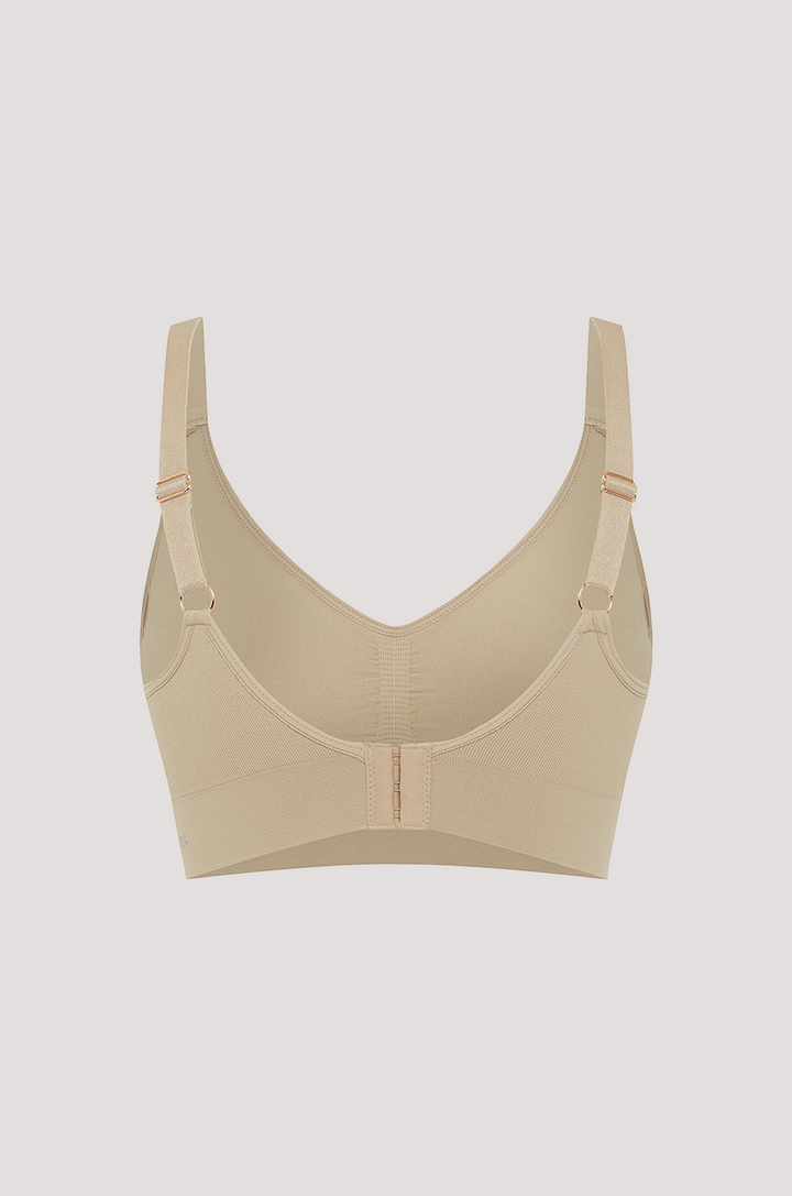 Women's Easy Fit Adjustable Bra in quick dry travel fabric | Sand
