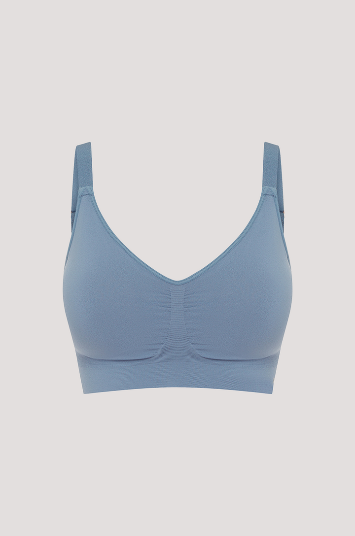 Women's Easy Fit Adjustable Bra in quick dry travel fabric | Slate Blue