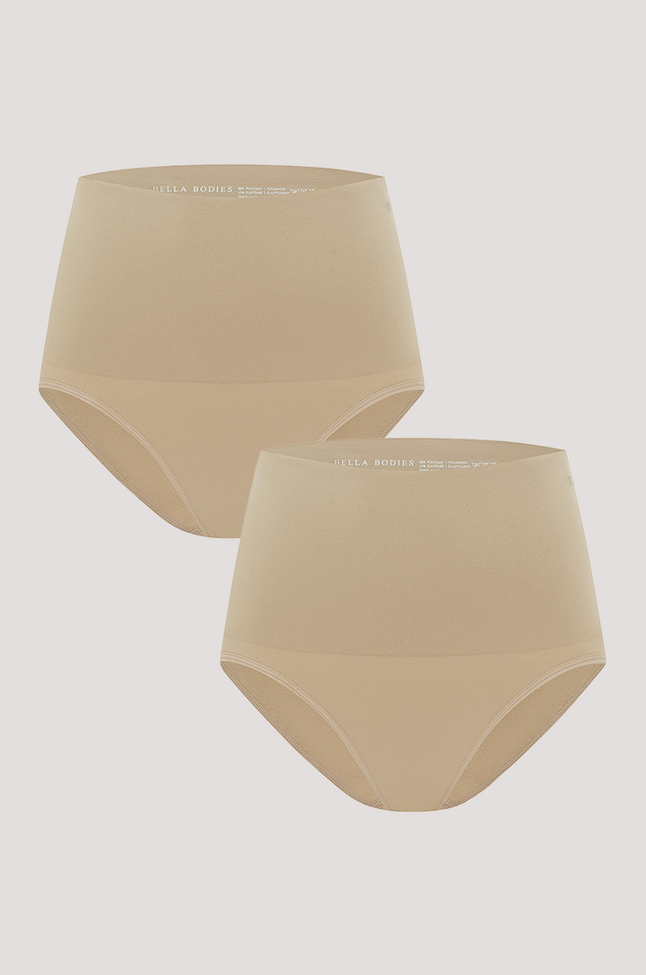 Women's High Waist Knicker | Sand and Sand 2pk