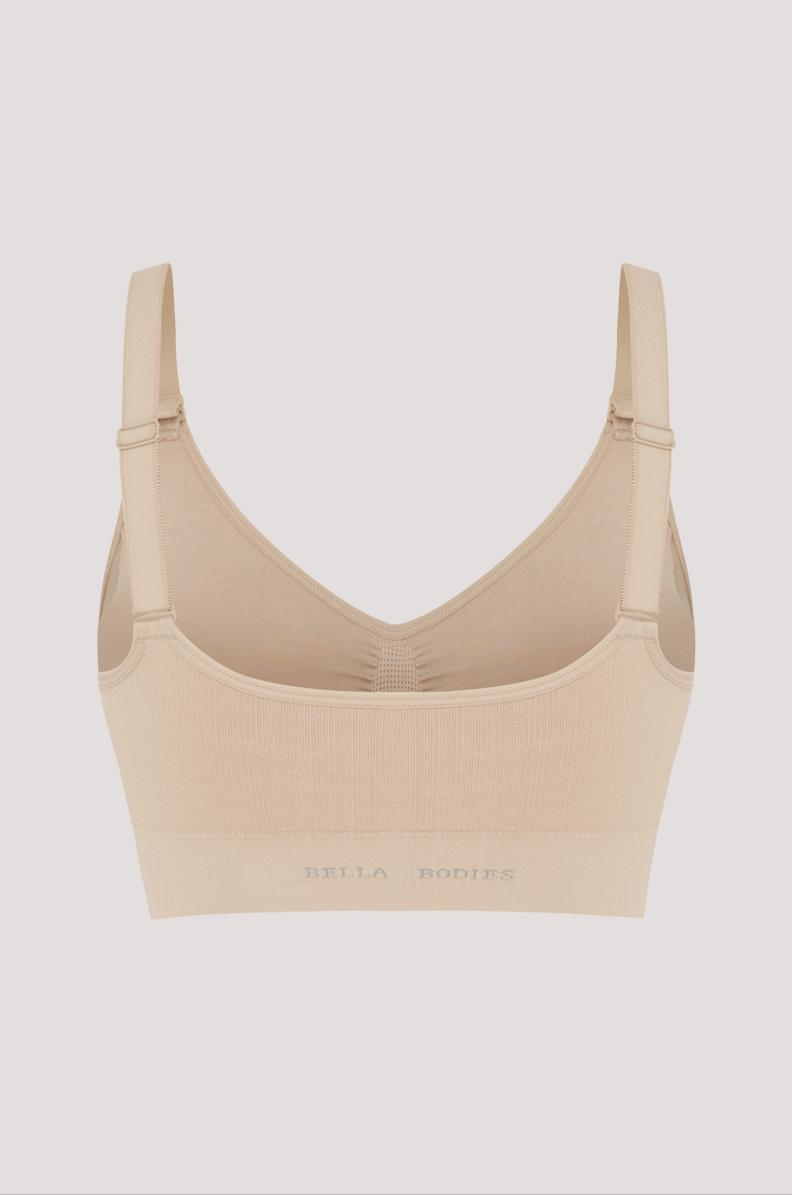 Bella Bodies Racerback Halter Multiway Multi-purpose Comfort Flexibility Bra Sand