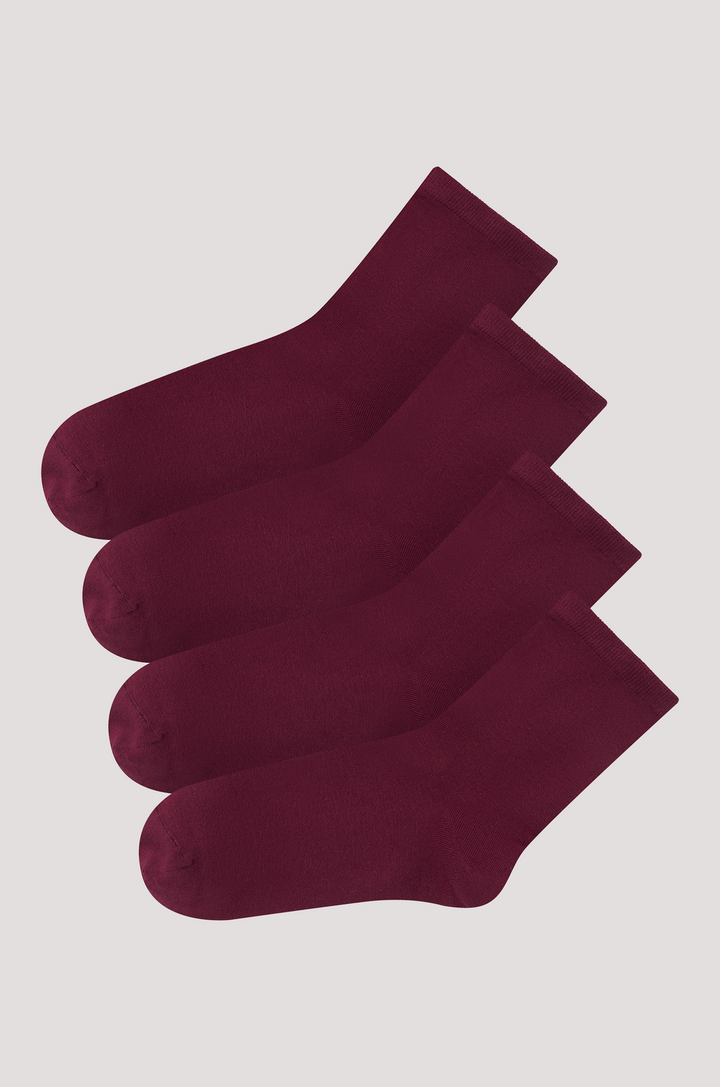 Bella Bodies Boot Sock 2pack Cherry Berry Burgundy