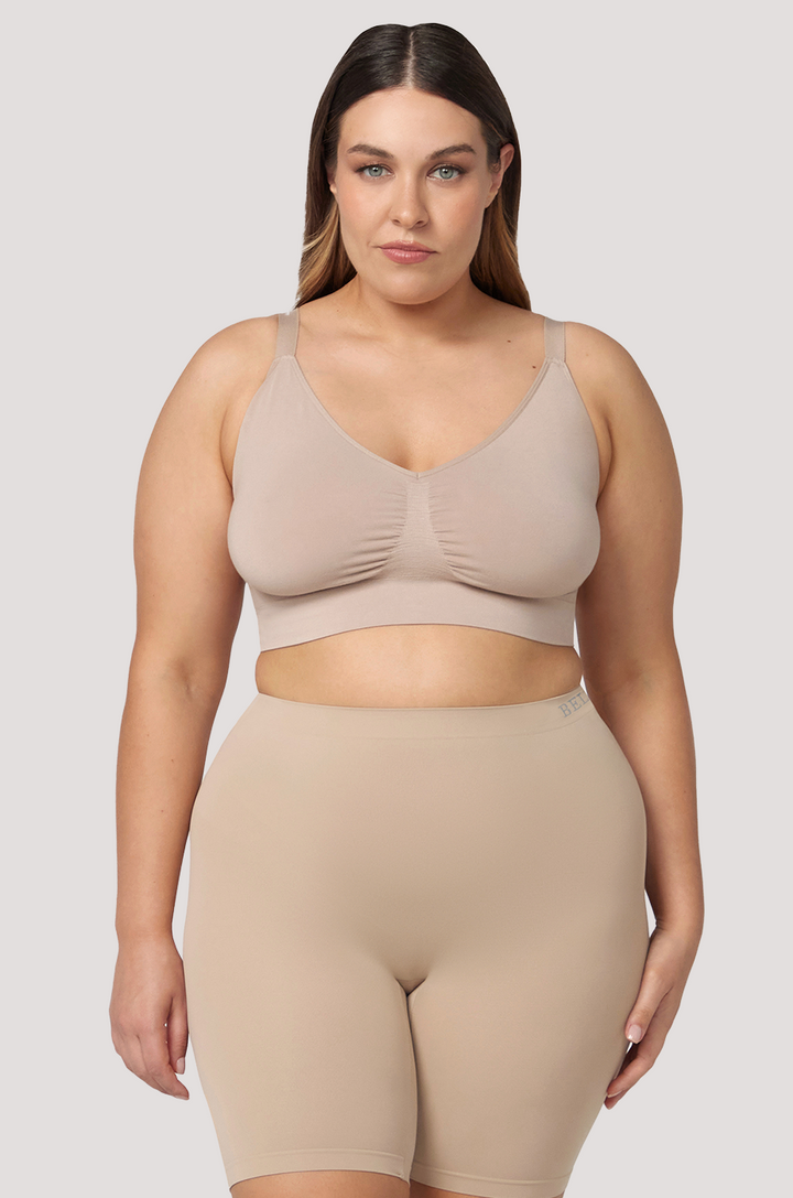 Coolfit Everyday Anti Chafing Shorts I Bella Bodies Australia I Sand | Front