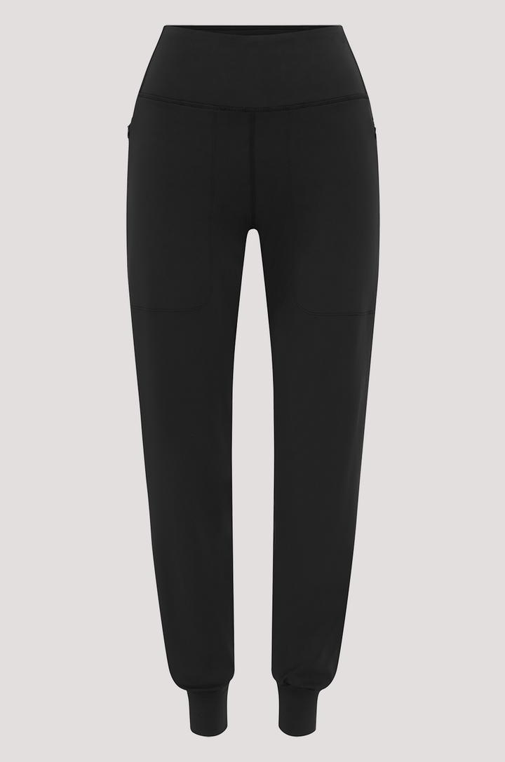 Bella Bodies Jogger Invisible Pockets Flattering Black