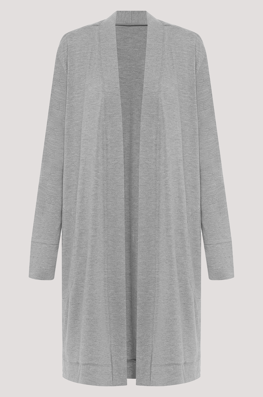 Bella Bodies Everyday Comfort Lightweight Lounge Cardigan Grey Marle