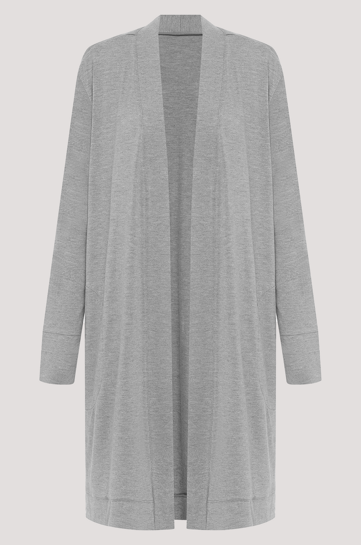Bella Bodies Everyday Comfort Lightweight Lounge Cardigan Grey Marle