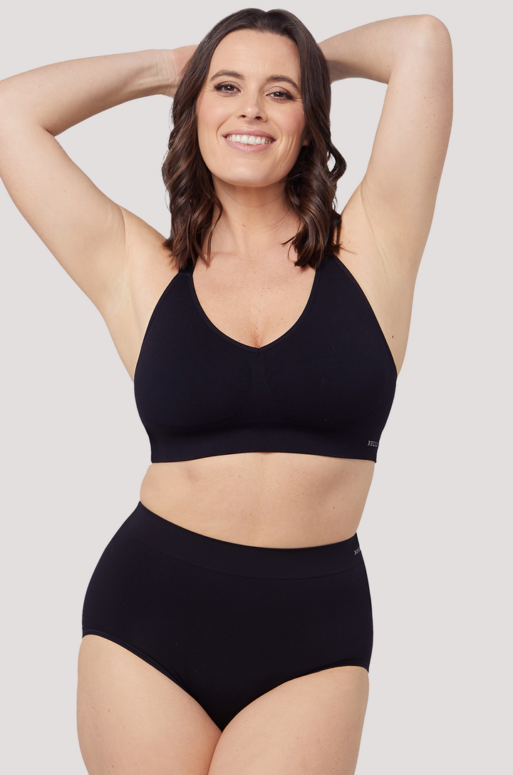 Wirefree Racerback Bra | Bella Bodies Australia | Black