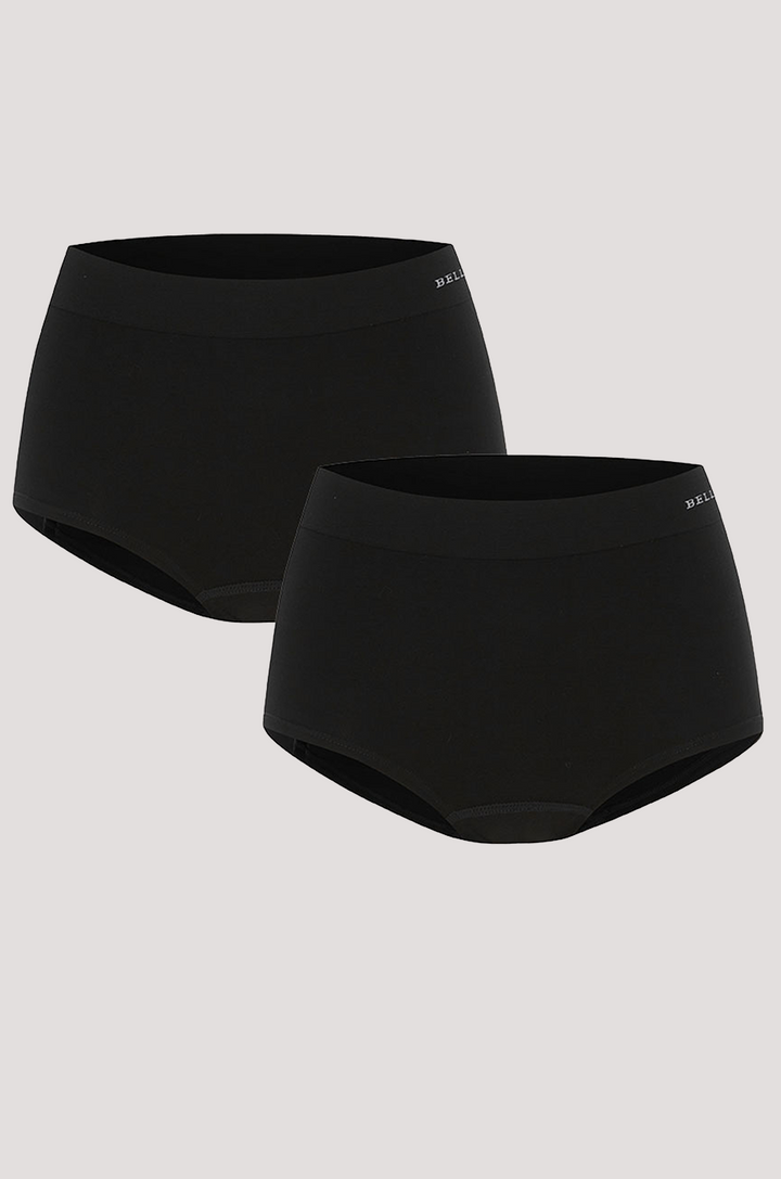 Women's comfortable & breathable short I Bamboo Girl Short | Bella Bodies Australia I Black, Black | Front