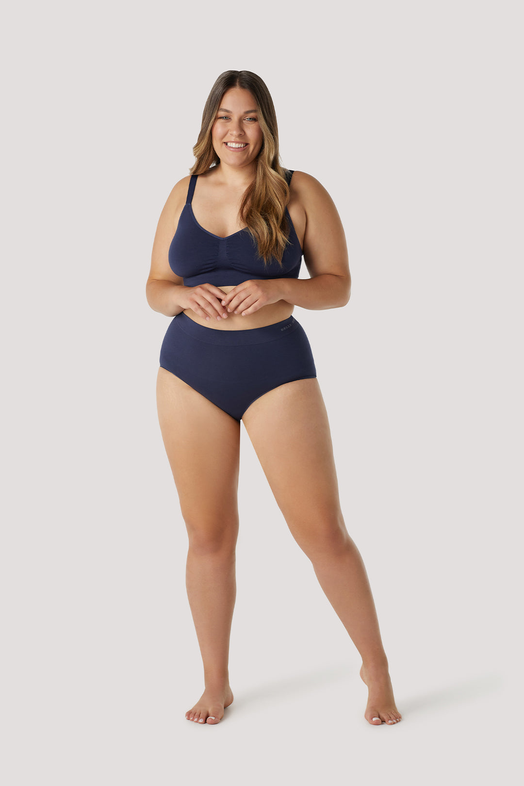 Women's breathable bamboo high waist control and firming underwear | Bella Bodies Australia | Midnight