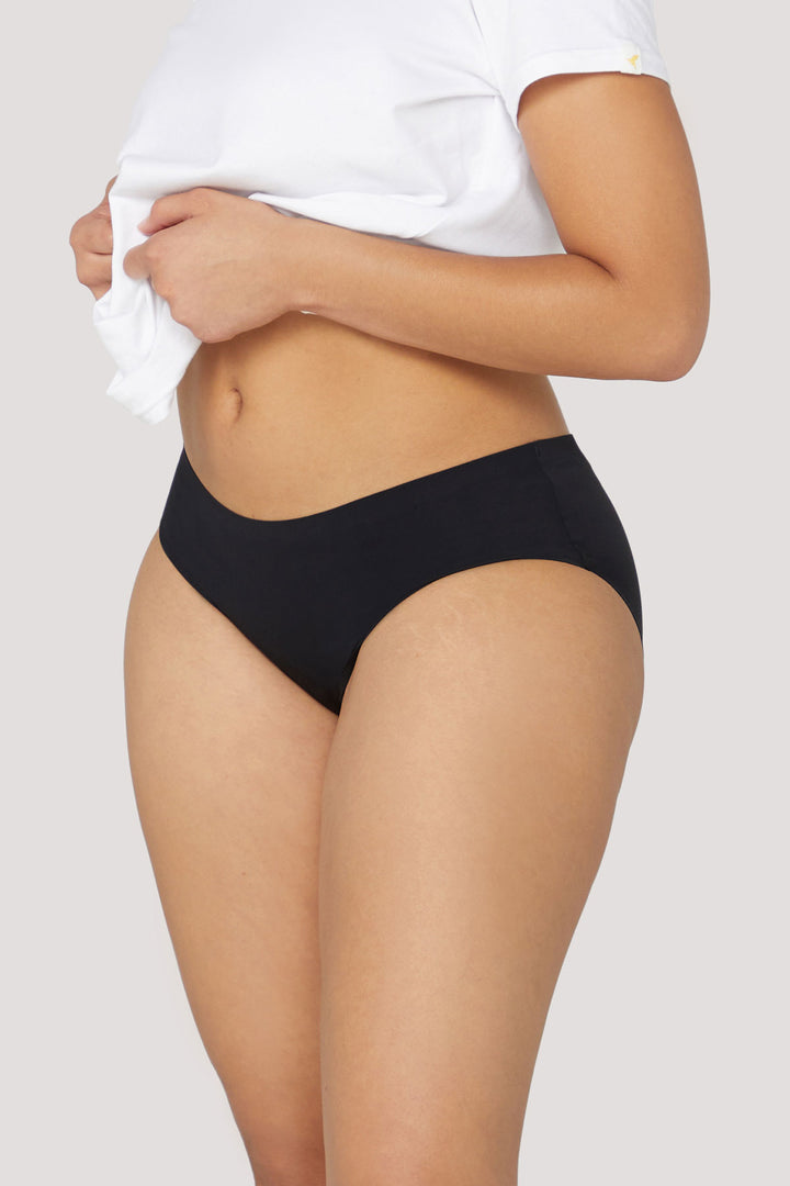 Light Bladder Leakage Underwear | Bella Bodies Australia | Black | Side