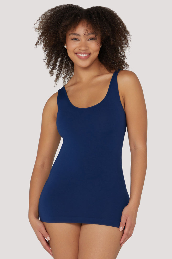 Eco-friendly Tencel Modal Tank Top I Bella Bodies Australia I Navy | Front