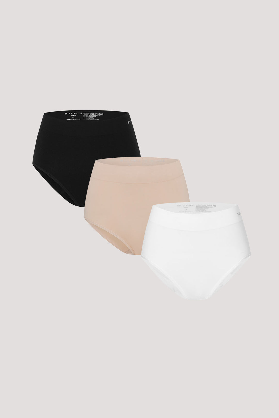 Women's High Waist Underwear 3 pack I Bella Bodies Australia | Black, White and Sand