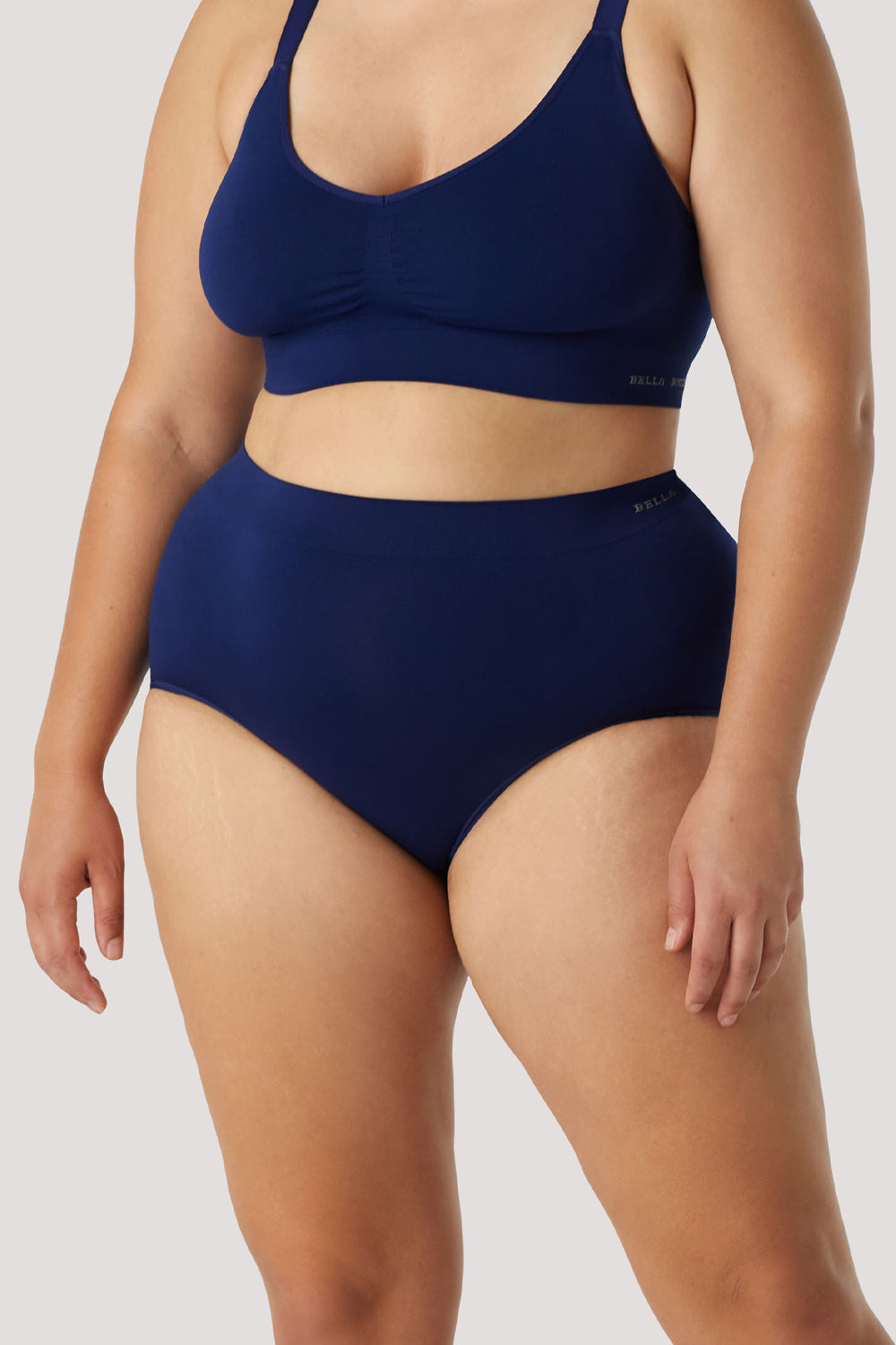 Women's slimming & firming high waist shapewear underwear | Bella Bodies Australia | Navy | Front