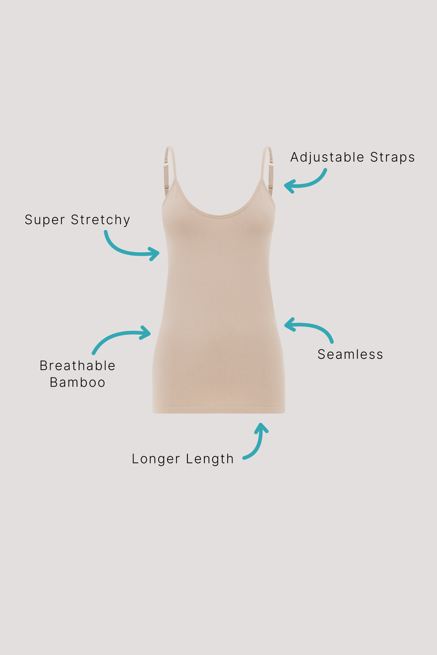 Bamboo Cami-Haze main image 1