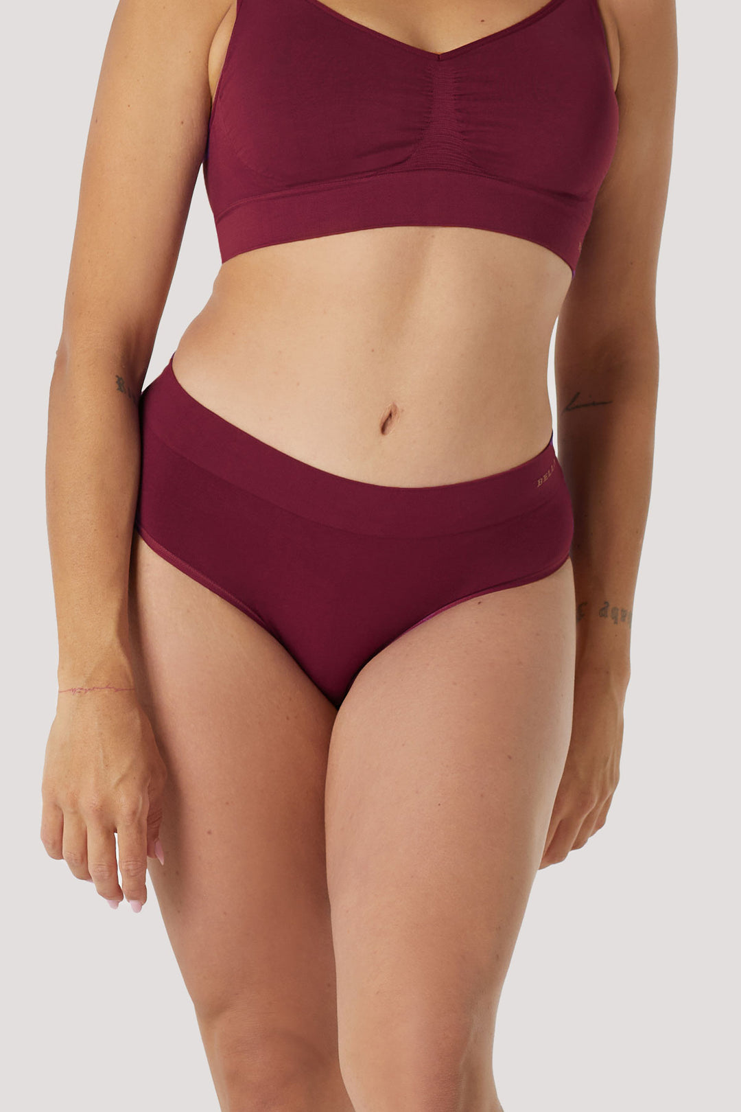 Women's Bamboo Underwear | Comfortable Sustainable Underwear I Bella Bodies I Cherry Berry | Front