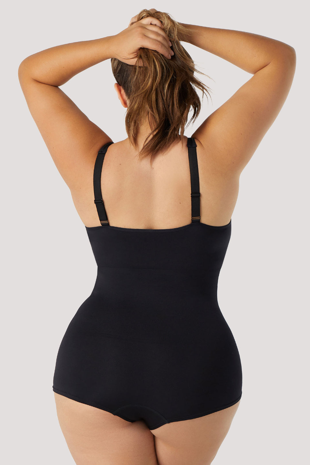 Shaping stretchy firming Bodysuit | Bella Bodies Australia | Black | Back