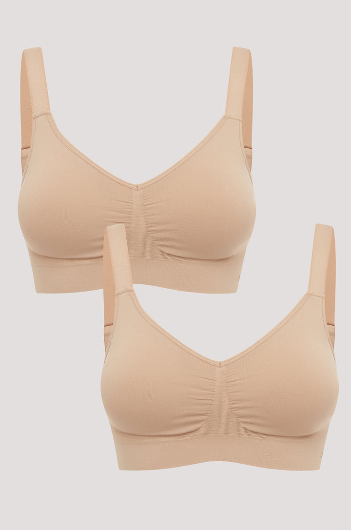 Women's Wireless Stretch Bra 2 pack | Bella Bodies Australia | Sorbet and Sorbet