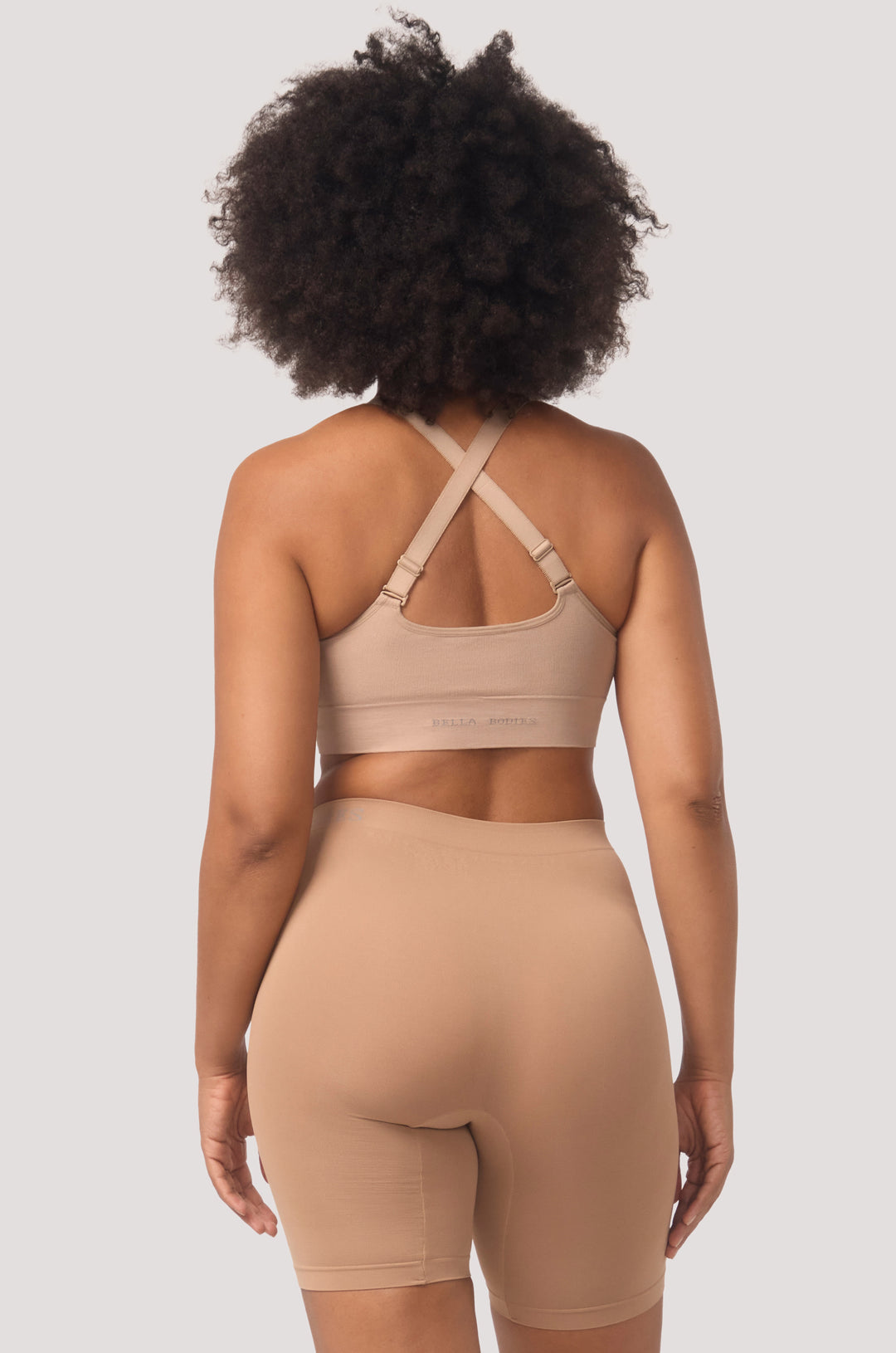Coolfit Everyday Anti Chafing Shorts I Bella Bodies Australia I Taupe | Back