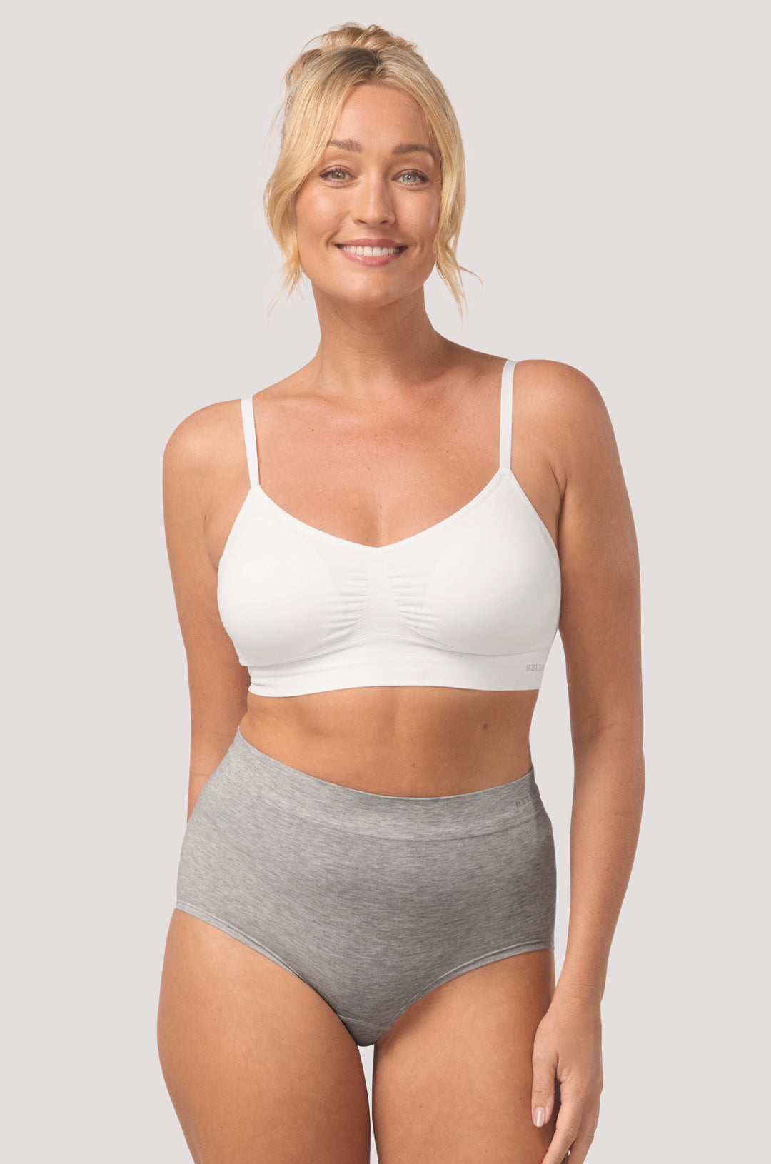 Women's comfortable & breathable short I Bamboo Girl Short | Bella Bodies Australia I Grey marle | Front