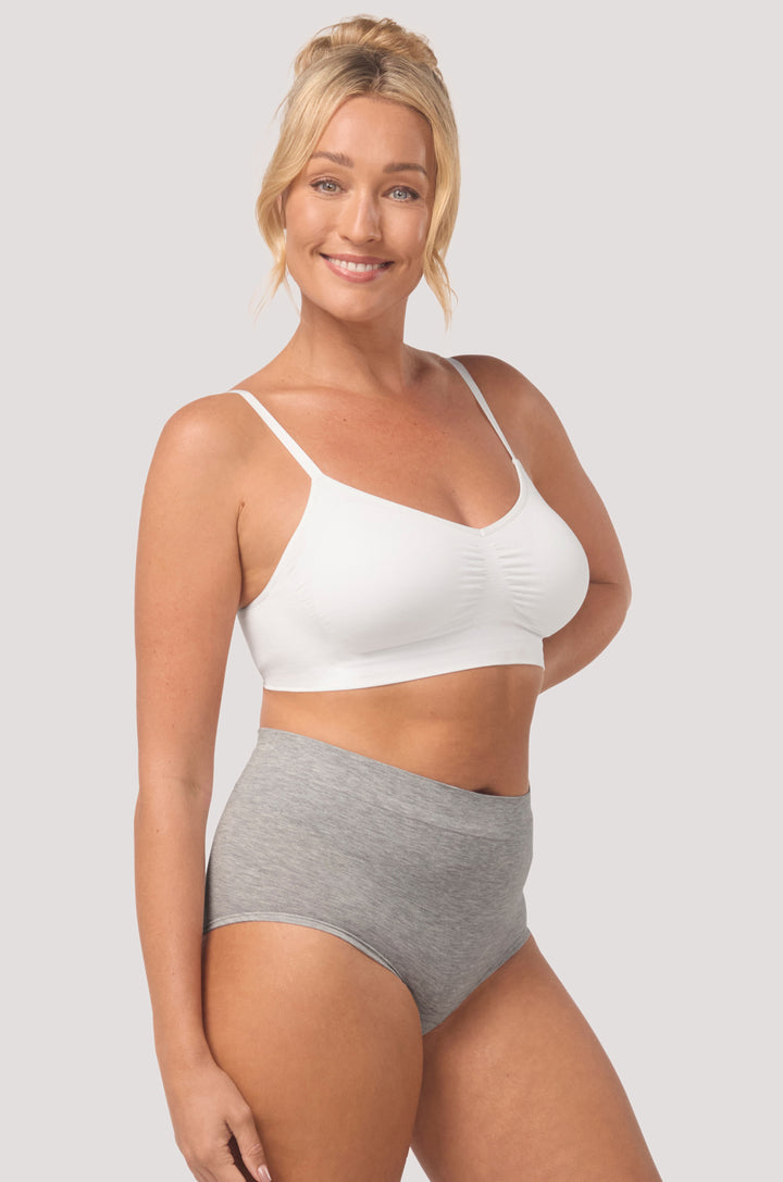 Women's comfortable & breathable short I Bamboo Girl Short | Bella Bodies Australia I Grey marle | Right