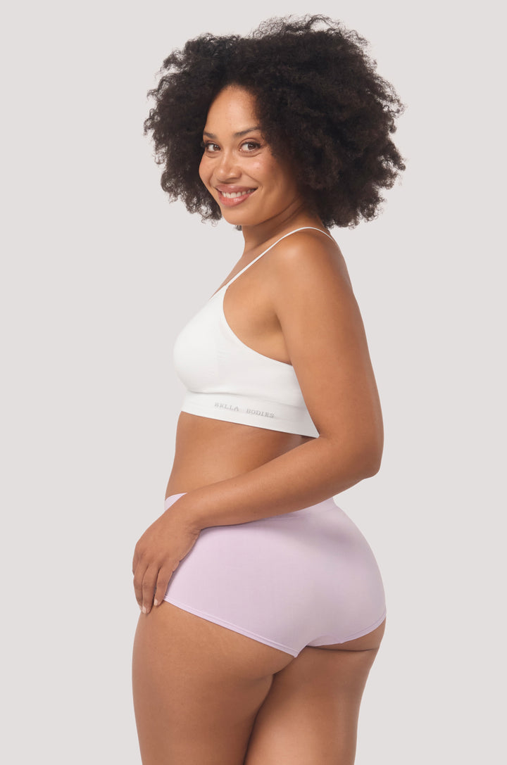 Women's comfortable & breathable short I Bamboo Girl Short | Bella Bodies Australia I Lilac | Back