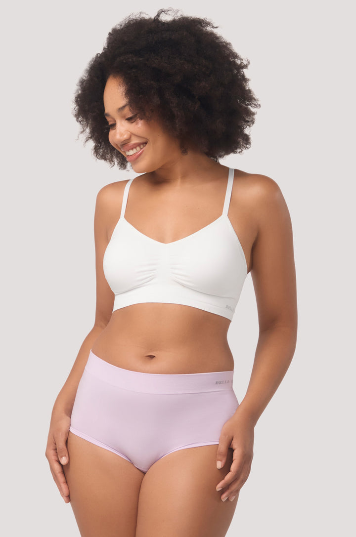 Women's comfortable & breathable short I Bamboo Girl Short | Bella Bodies Australia I Lilac | Left