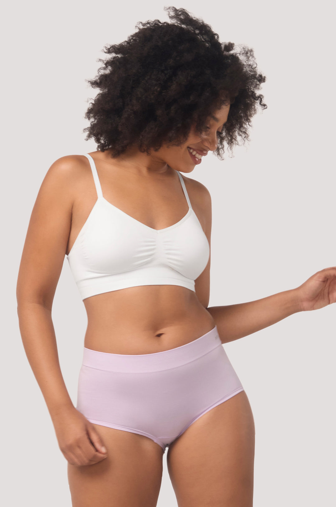Women's comfortable & breathable short I Bamboo Girl Short | Bella Bodies Australia I Lilac | Right