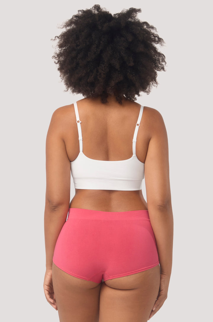 Women's comfortable & breathable short I Bamboo Girl Short | Bella Bodies Australia I Deep Rose | Back