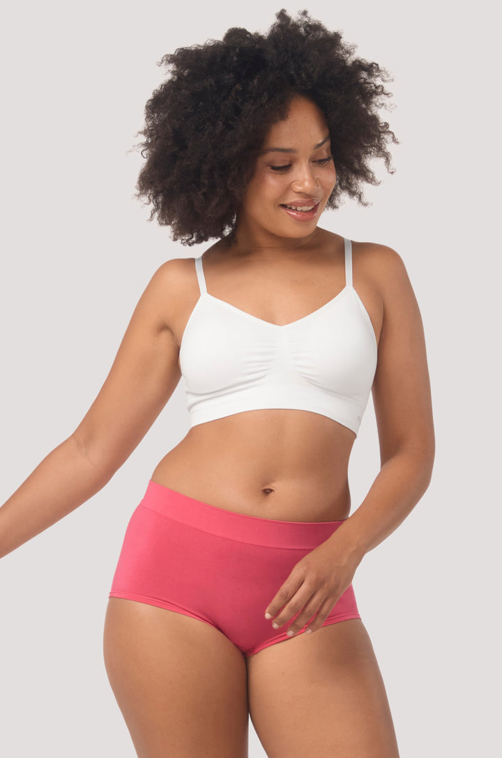 Women's comfortable & breathable short I Bamboo Girl Short | Bella Bodies Australia I Deep Rose | Front