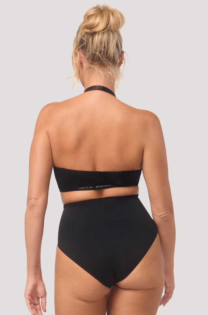 Multi Adjustable Wire Free | Bamboo | Bella Bodies Australia I Black | Back