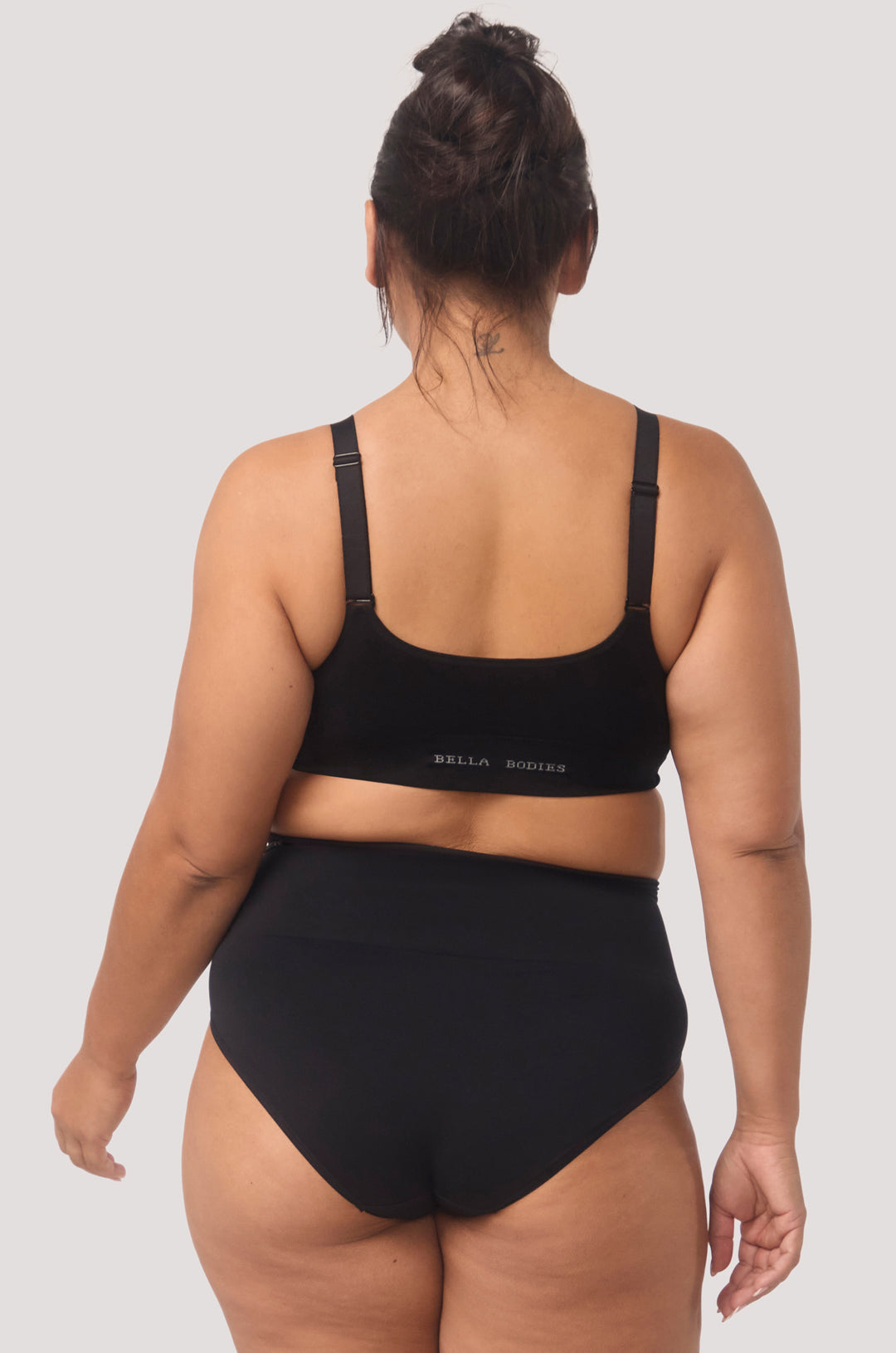 Multi Adjustable Wire Free | Bamboo | Bella Bodies Australia I Black | Back