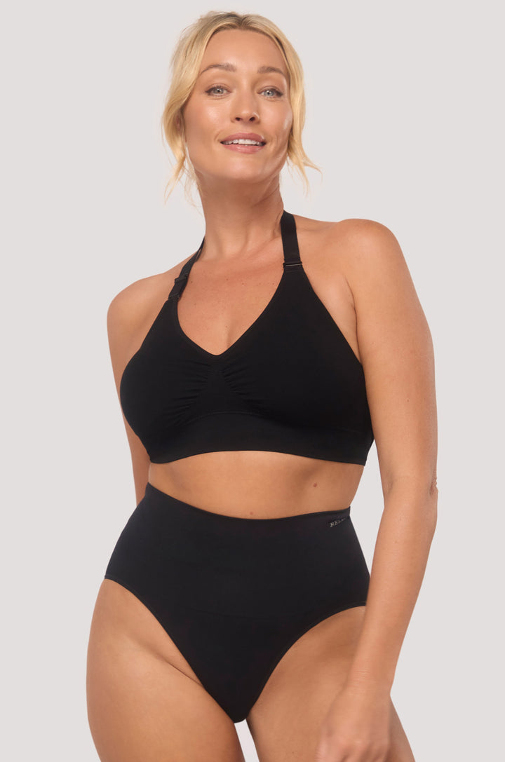 Multi Adjustable Wire Free | Bamboo | Bella Bodies Australia I Black | Left