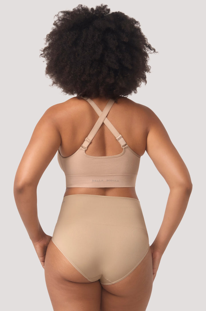 Multi Adjustable Wire Free | Bamboo | Bella Bodies Australia I Sand | Back