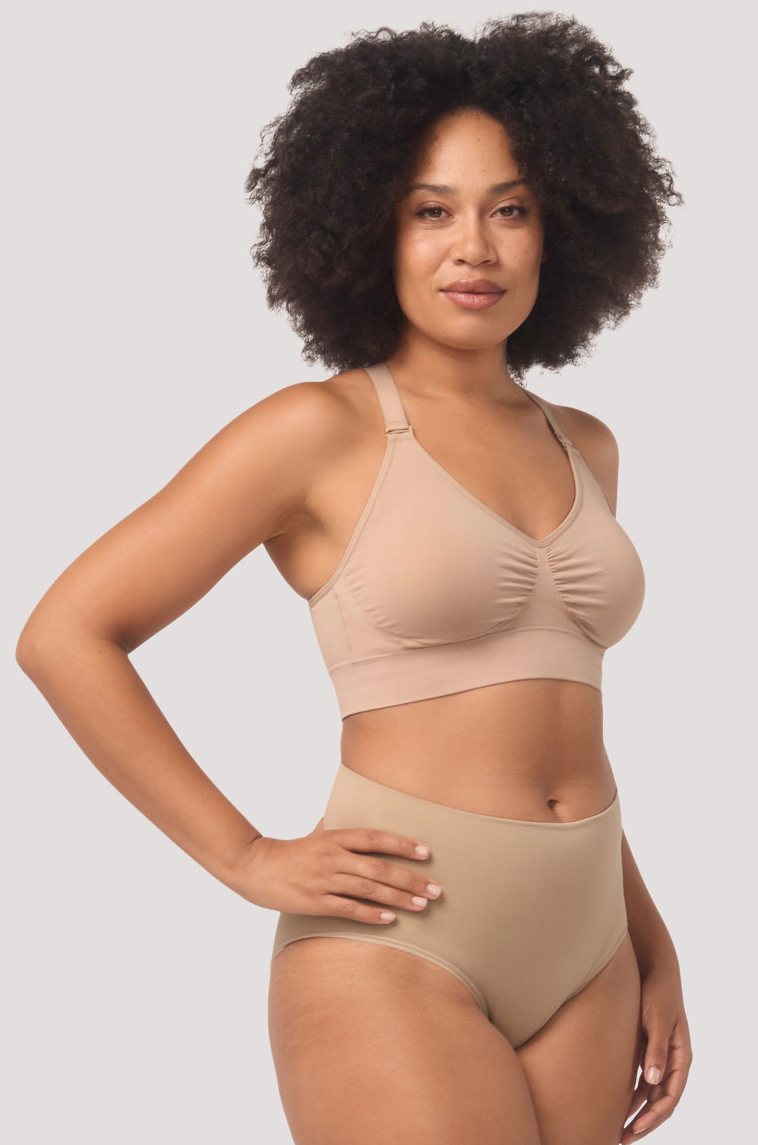 Multi Adjustable Wire Free | Bamboo | Bella Bodies Australia I Sand | Right