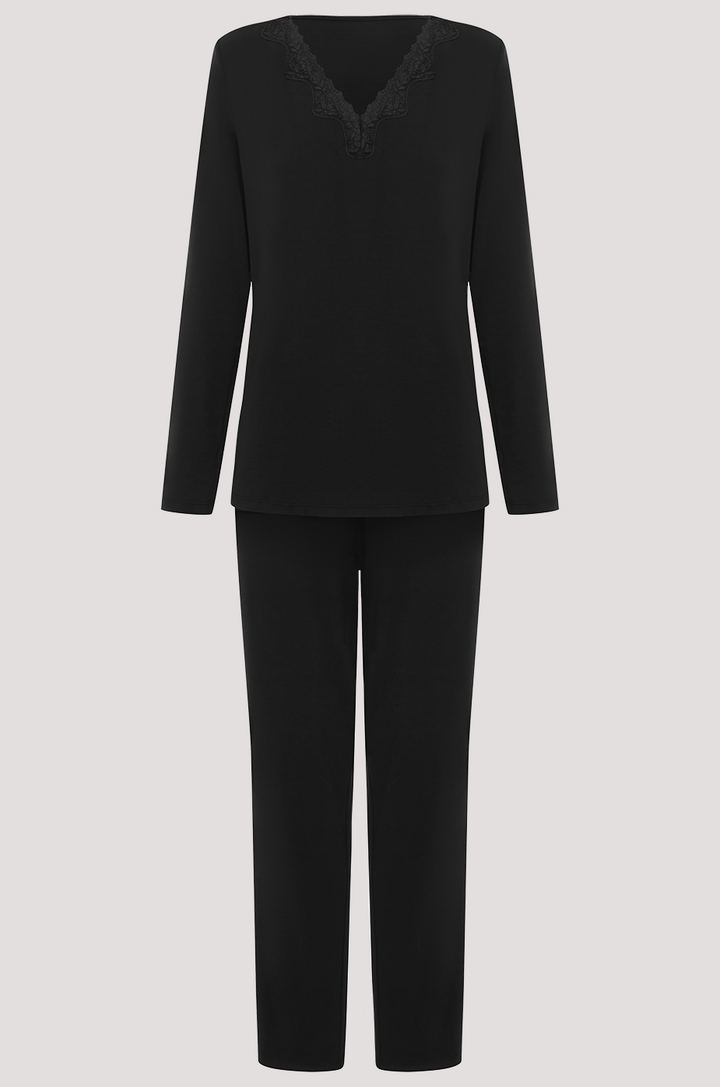 Silk Touch Long Sleeve Pyjama Set