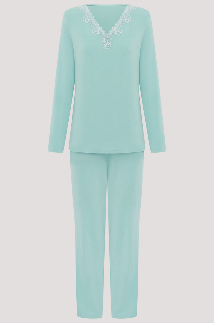 Silk Touch Long Sleeve Pyjama Set