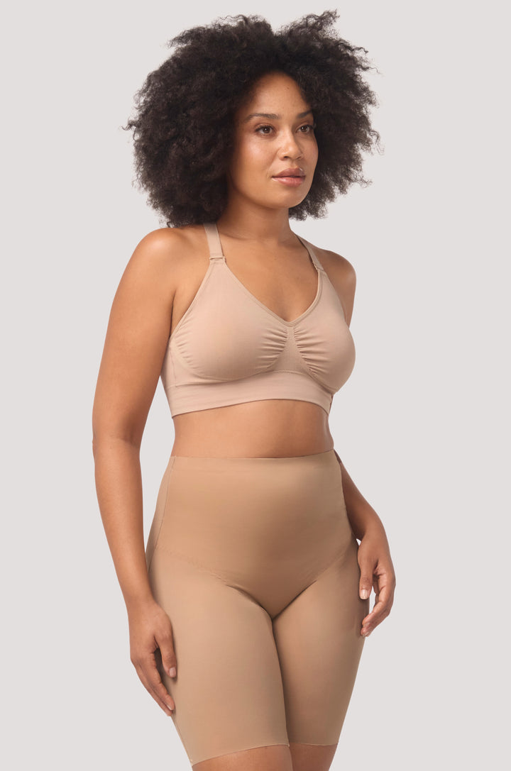 Women's shaping Short | Curve Control Sculpting Shorts | Bella Bodies Australia | Taupe | Right
