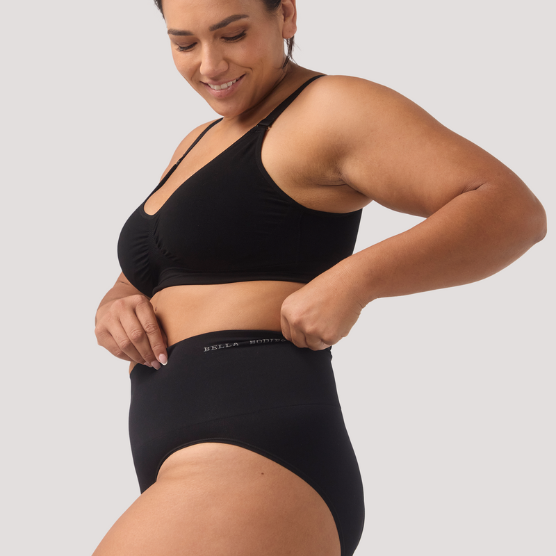 Bamboo Knicker Underwear Multiway Bra Essential Colours Black Sand