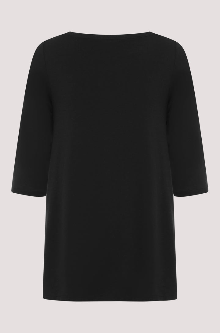 Bella Bodies BioLuxe Half Sleeve Swing T-Shirt BLACK