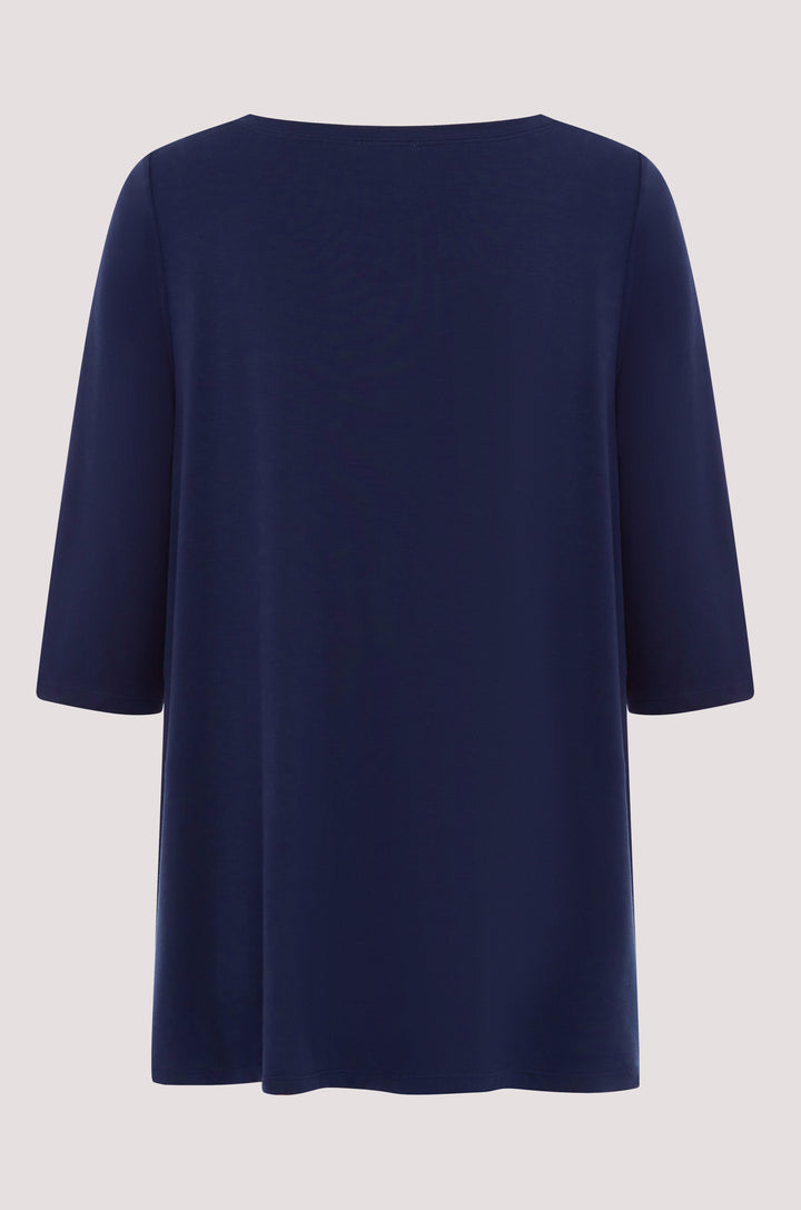Bella Bodies BioLuxe Half Sleeve Swing T-Shirt NAVY