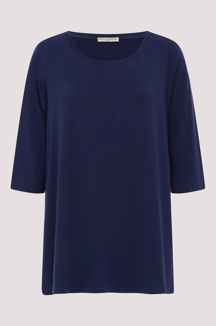 Bella Bodies BioLuxe Half Sleeve Swing T-Shirt NAVY